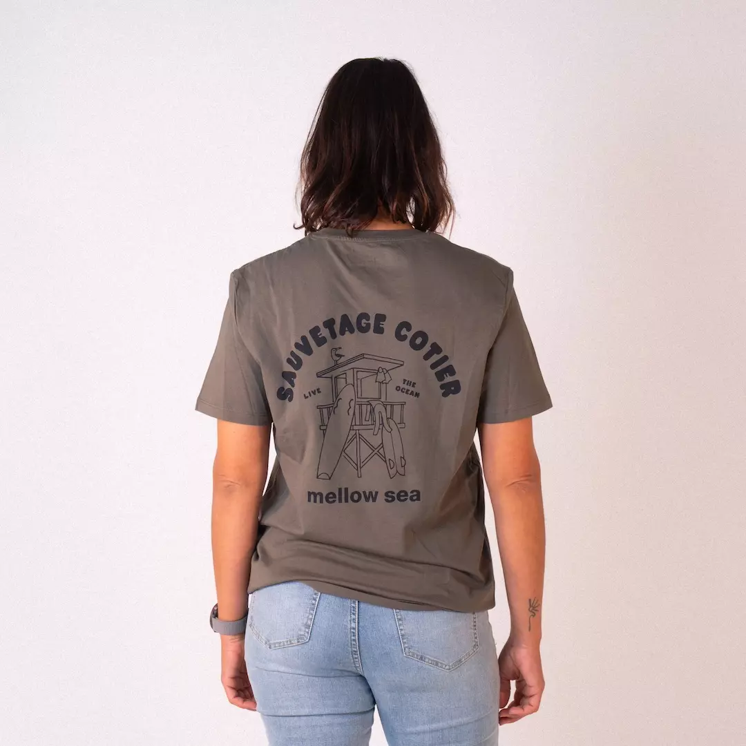 T-shirt unisexe Mellow Sea Mirador Kaki