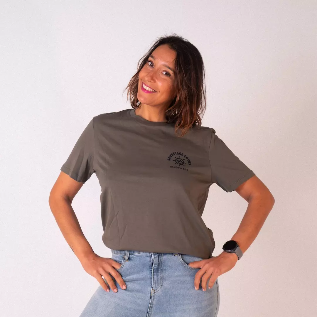 T-shirt unisexe Mellow Sea Mirador Kaki
