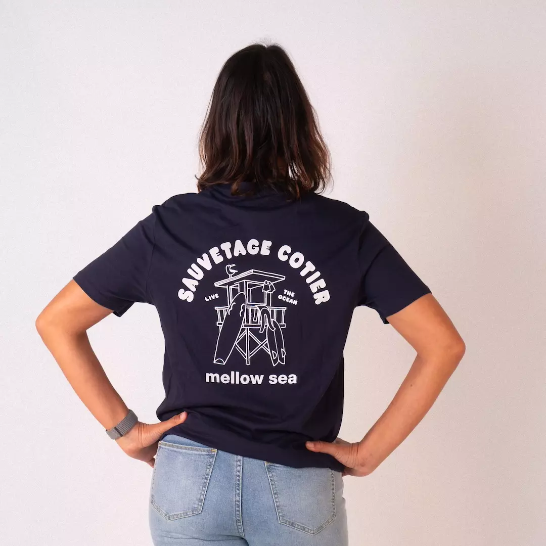 T-shirt unisexe Mellow Sea Mirador Navy